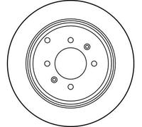 TRW DF2781 Brake Disc for PEUGEOT