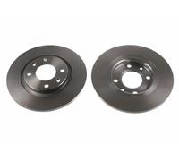 2x Brake disc solid DF2808 TRW for CITROËN PEUGEOT
