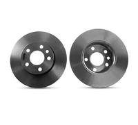 2x Brake disc solid DF2810 TRW for VW TRANSPORTER / CARAVELLE Mk IV Bus