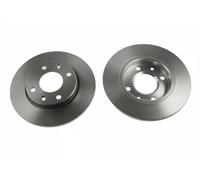 2x Brake disc solid DF2815 TRW for PEUGEOT CITROËN