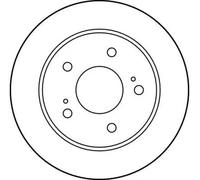 2x Brake disc solid DF4001 TRW for NISSAN SILVIA Coupe