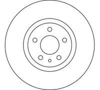TRW DF4025 Brake disc
