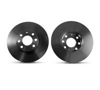 2x Brake disc solid DF4043 TRW for OPEL ASTRA G Hatchback ASTRA G Saloon