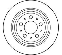 TRW Brake Disc DF4066 Solid – 2x for VOLVO V70 S80 I XC70 I Cross Country S60 I