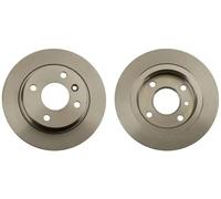 2x Brake disc solid DF4301 TRW for VOLVO 480 440 460