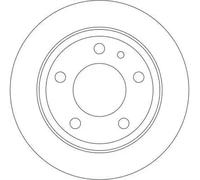 Rear Brake Disc BMW:E34,5 34211158576 1158576