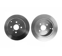 2x Brake disc solid DF4335 TRW for TOYOTA COROLLA YARIS/VITZ COROLLA Estate