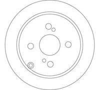 TRW Brake Disc DF4404 – Solid – for Toyota Corolla, Runx, Altis