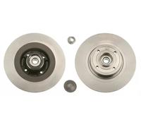 2x Brake disc solid DF4414BS TRW for RENAULT MEGANE II Sport Tourer SCÉNIC II
