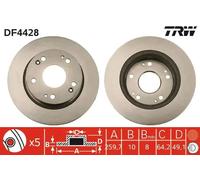 TRW DF4428 Brake disc