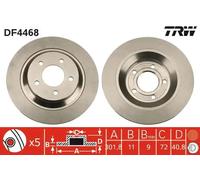 TRW DF4468 Brake disc
