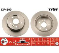 TRW DF4500 Brake disc
