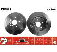 TRW DF4561 Brake disc