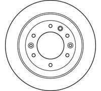TRW Brake Disc DF4925, Solid, 2x, Fits KIA VQ III, SEDONA III, SEDONA Mk II, GRAND SEDONA III