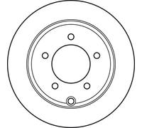 1X Brake disc TRW DF4931 for DODGE AVENGER 2 2007-2011