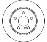 TRW Brake Disc DF4948 - Mercedes-Benz C-Class (W204) 2009-2014 - PN A0004231312