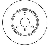 TRW DF4961 Brake disc