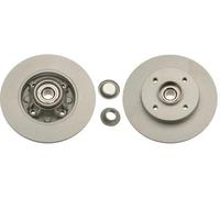 2x Brake disc solid DF6042BS TRW for CITROËN PEUGEOT DS