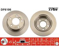 TRW Brake Disc DF6106