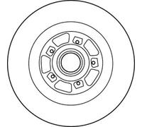TRW Brake Disc DF6127BS for Renault Megane II, Scenic II