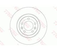TRW Brake Disc DF6134 - Solid - for PEUGEOT 508 I / 508 SW I - 2x