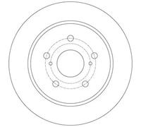Rear Brake Disc for Suzuki:SX4,SWIFT III 3 55611-80J11 55611-80J01 55611-80J00