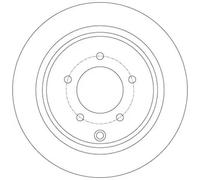 TRW DF6177 Brake Disc for CITROËN,LANCIA,MITSUBISHI,PEUGEOT