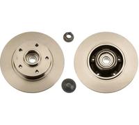 2x Brake disc solid DF6190BS TRW for RENAULT MEGANE CC MEGANE III Grandtour