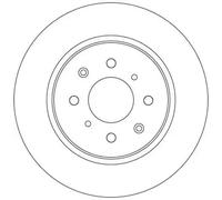 TRW Brake Disc DF6318 for HONDA Fit III, Fit III Monocab, Insight, Jazz III - 2x