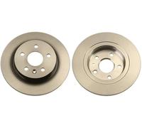 2x Brake disc solid DF6340 TRW for OPEL CHEVROLET