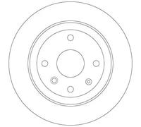 TRW Brake Disc DF6360 Solid for Chevrolet Epica