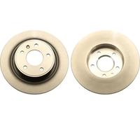 2x Brake disc solid DF6363 TRW for OPEL CHEVROLET VAUXHALL