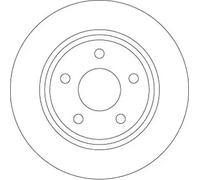 TRW DF6556 Brake disc