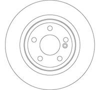 2x Brake disc solid DF6634 TRW for MERCEDES-BENZ B-CLASS Sports Tourer CLA Coupe