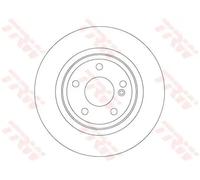 2x Brake disc solid DF6886 TRW for INFINITI Q30 QX30