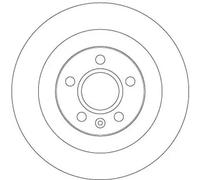 TRW DF6970 Brake disc