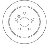 TRW Brake Disc DF7257 – Solid Rotor – Fits Lexus RX, Toyota Kluger, Harrier