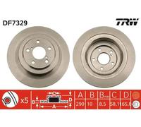 TRW DF7329 Brake disc