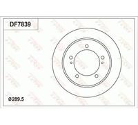 TRW Brake Disc DF7839 – Fits Suzuki JIMNY 55211-76J02/76J01/76J00