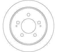 2x Brake disc solid DF7960 TRW for SSANGYONG KYRON REXTON / REXTON II ACTYON I