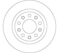 2x Brake disc solid DF8070 TRW for ALFA ROMEO GIULIETTA