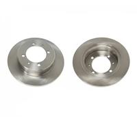 2x Brake disc solid J3315019 NIPPARTS for MITSUBISHI VOLVO PROTON