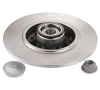 2x Brake disc solid KF155.131U SNR for RENAULT MEGANE III Coupe