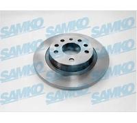 2x Brake disc solid O1014P SAMKO for CADILLAC SAAB FIAT OPEL
