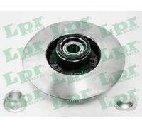 2x Brake disc solid R1004PCA LPR for RENAULT LAGUNA II LAGUNA II Sport Tourer