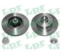 2x Brake disc solid R1040PCA LPR for RENAULT MEGANE III Coupe FLUENCE MEGANE CC