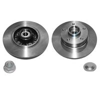 2x Brake disc solid R1040PCA SAMKO for RENAULT MEGANE III Coupe FLUENCE