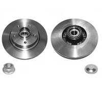 2x Brake disc solid R1049PCA SAMKO for RENAULT GRAND SCÉNIC III FLUENCE
