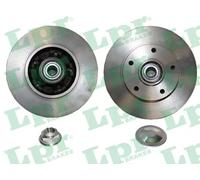 2x Brake disc solid R1078PCA LPR for RENAULT MEGANE IV Hatchback