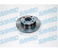 2x Brake disc solid S3023P SAMKO for SKODA VW